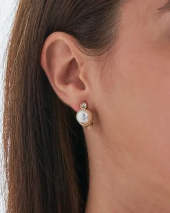 Orecchini a clip - Golden Pearl
