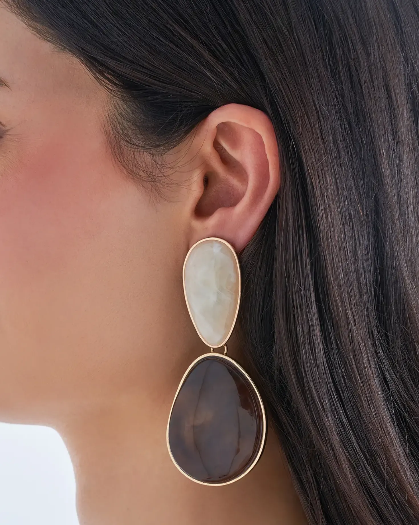 Orecchini a clip - Marble Beauty