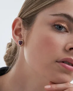 Orecchini a clip - Purple Heart