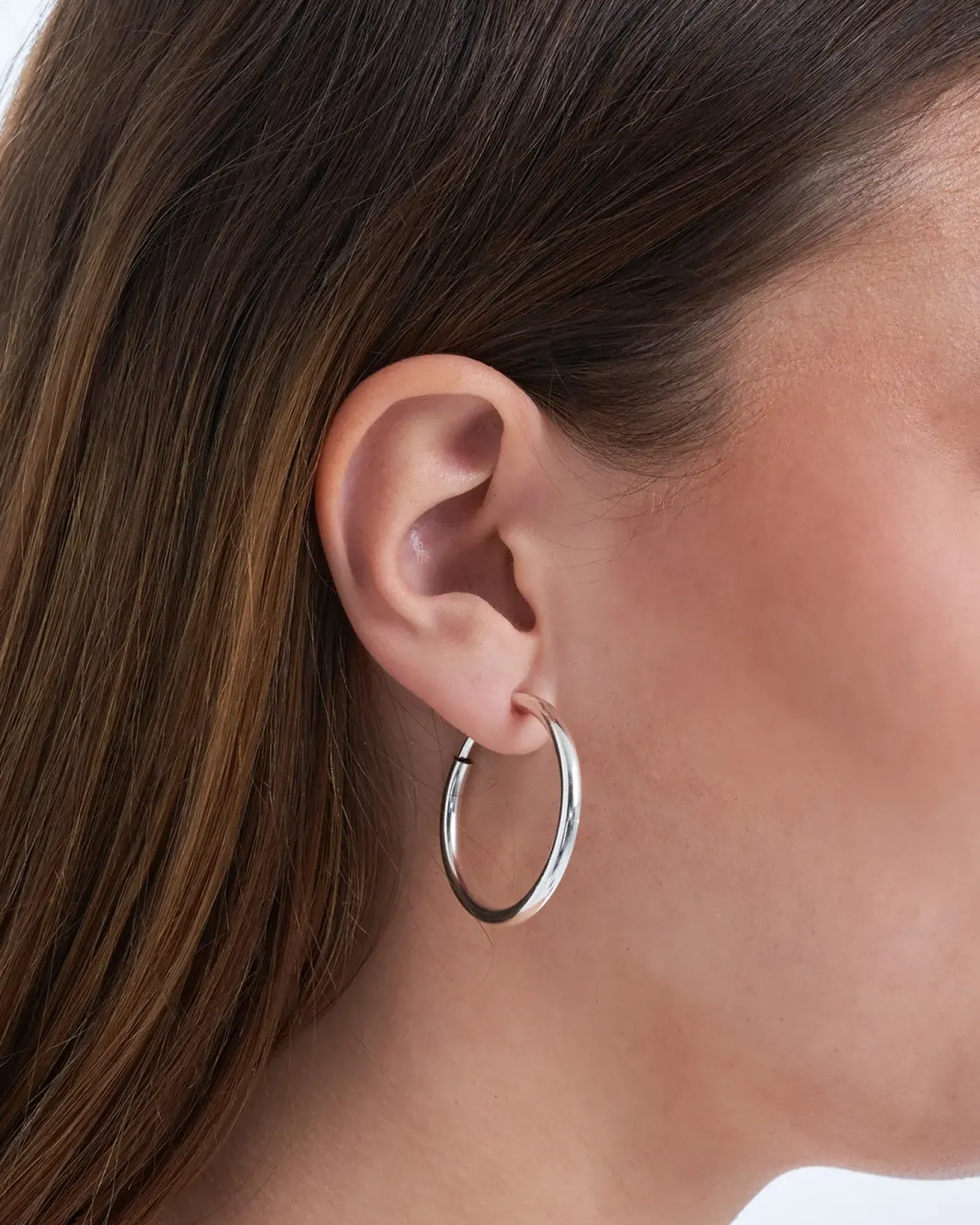 Orecchini a clip - Silver Hoops