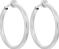 Orecchini a clip - Silver Hoops
