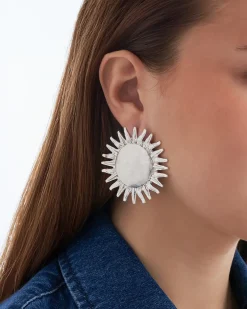 Orecchini a clip - Silver Sun