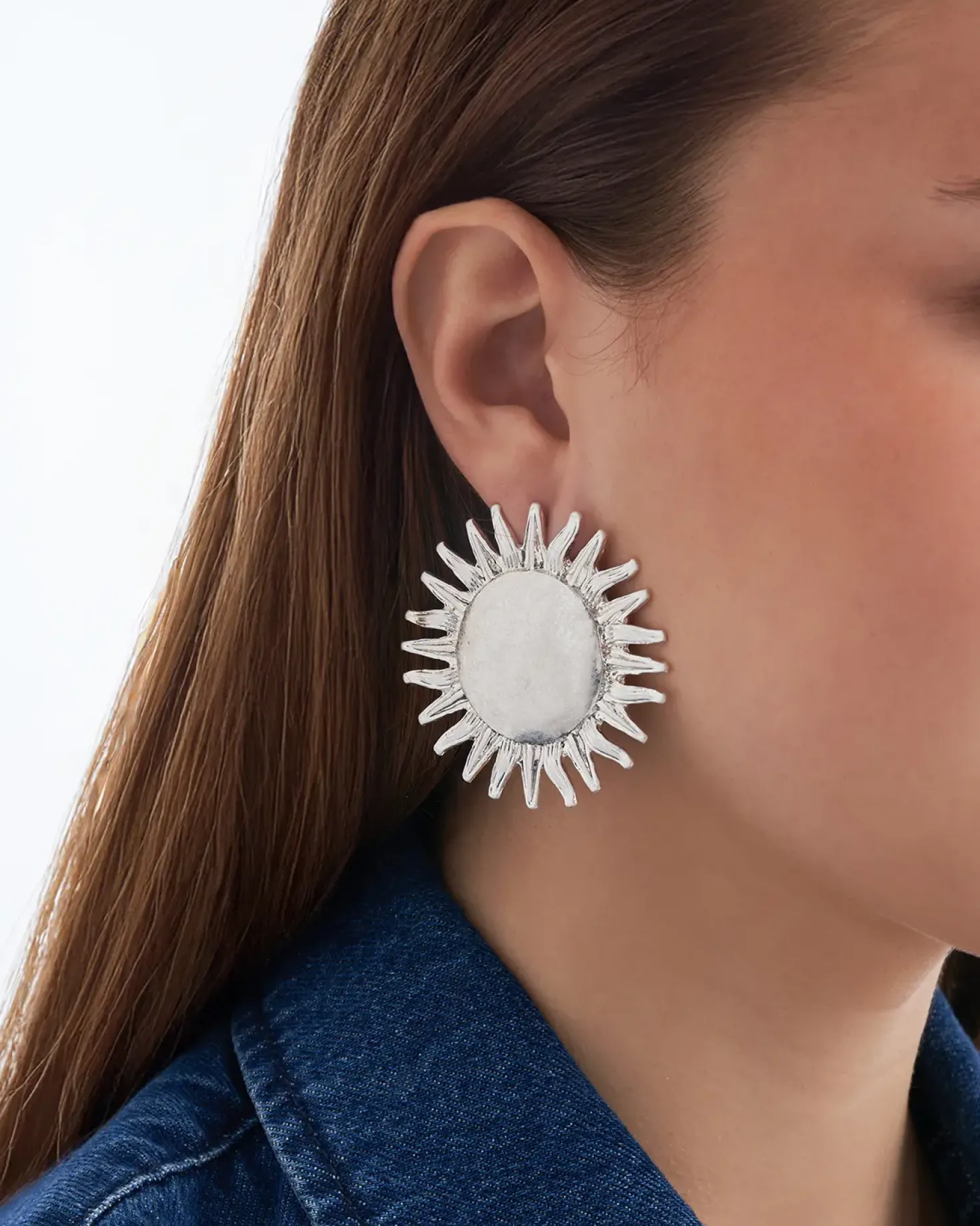 Orecchini a clip - Silver Sun