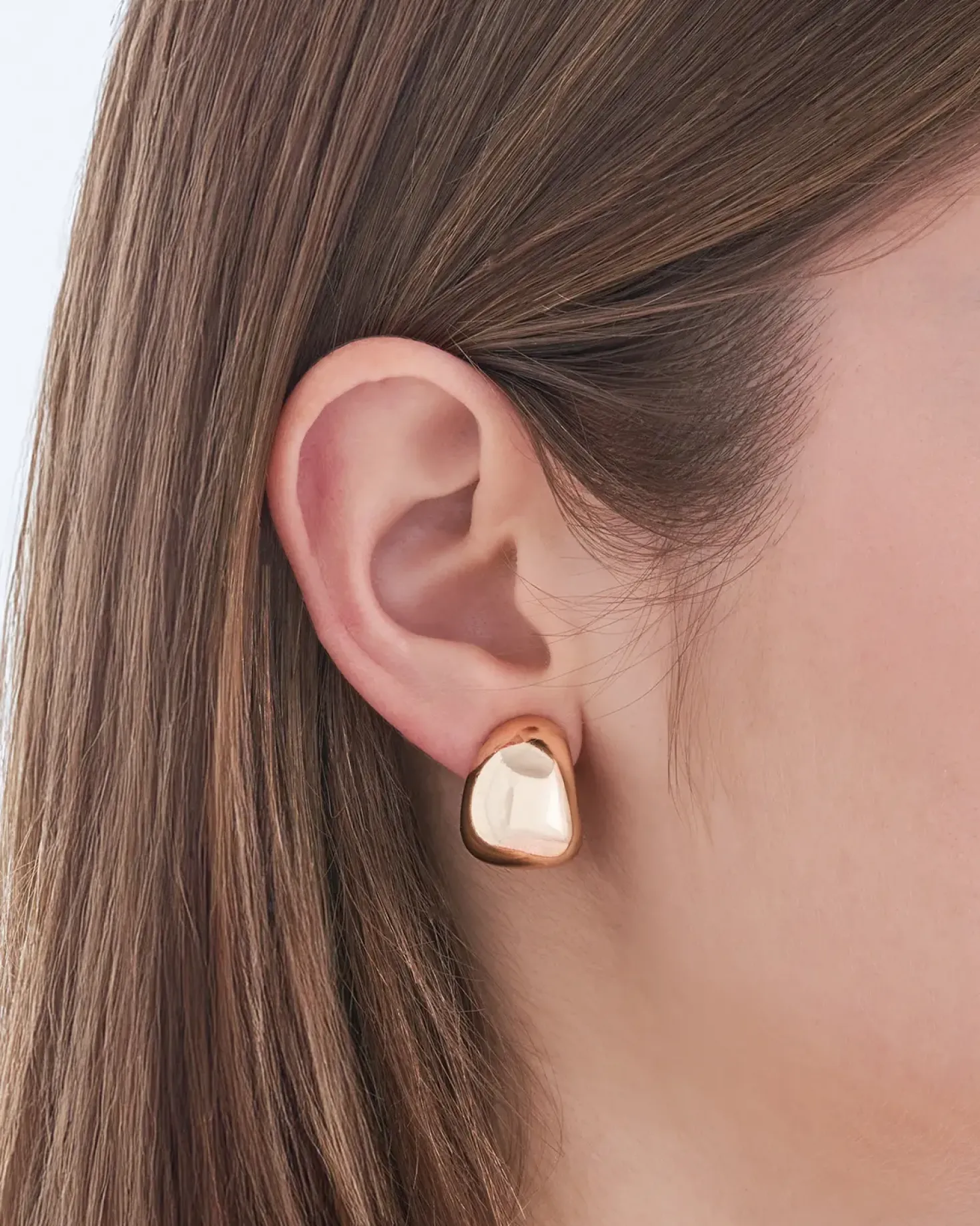 Orecchini a clip - Smooth Gold
