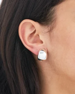 Orecchini a clip - Smooth Silver