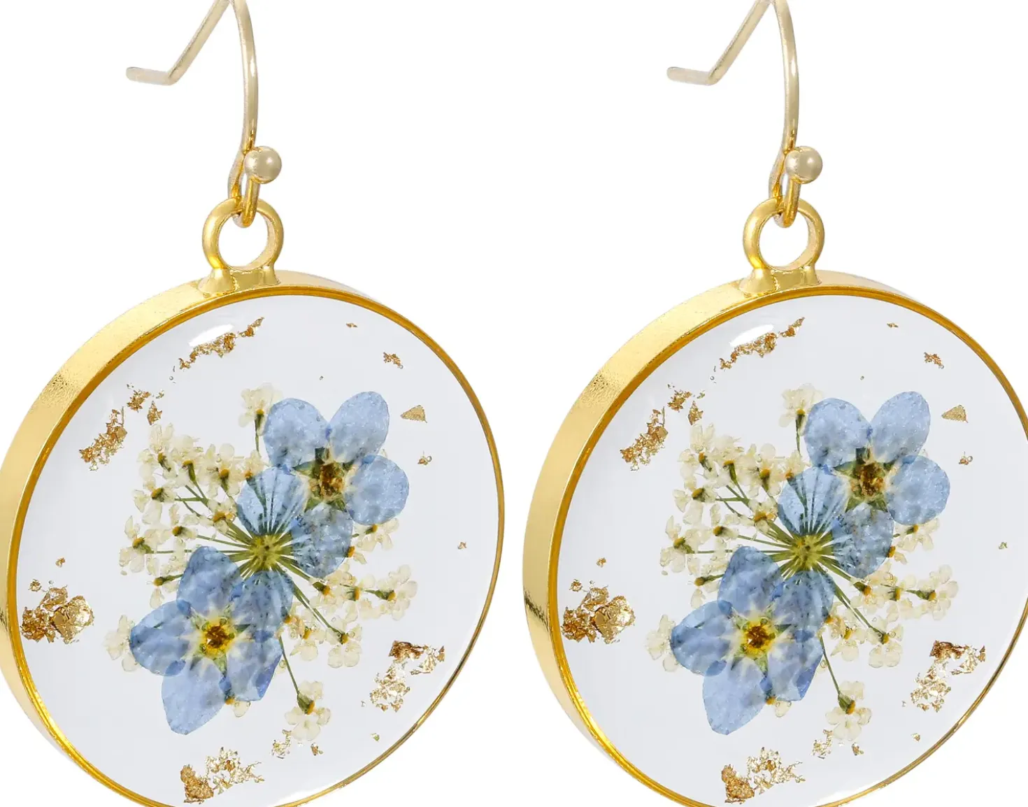 Orecchini a pendente - Flower Circle