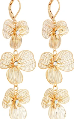 Orecchini a pendente - Golden Petals