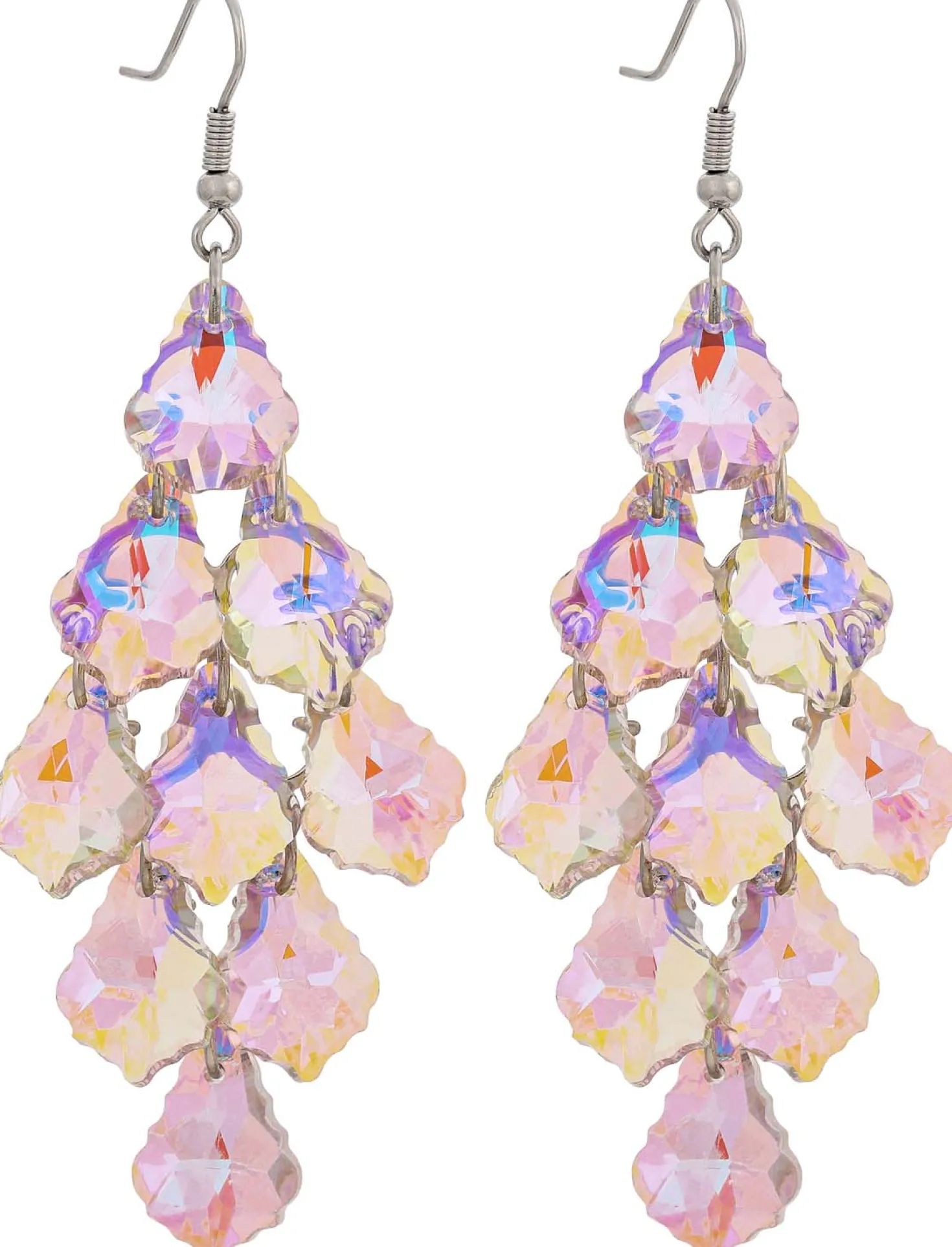 Orecchini a pendente - Purple Sparkle