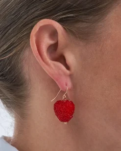 Orecchini a pendente - Red Hearts