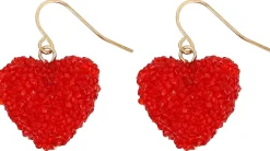 Orecchini a pendente - Red Hearts