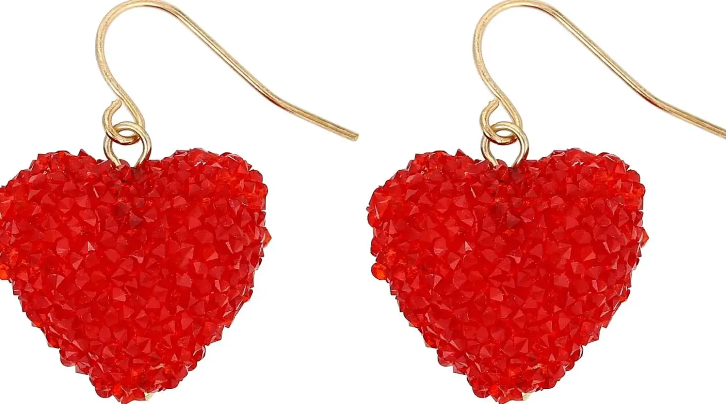 Orecchini a pendente - Red Hearts