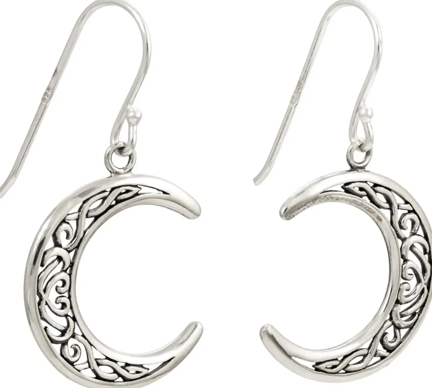Orecchini a pendente - Silver Crescent