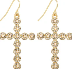Orecchini a pendente - Sparkling Cross