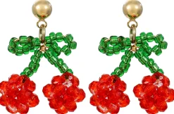 Orecchini a perno - Beaded Cherry