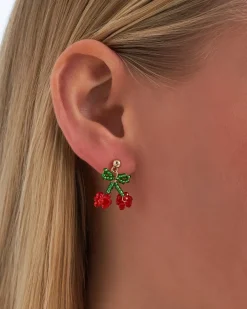 Orecchini a perno - Beaded Cherry