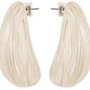 Orecchini a perno - Beige Swirl