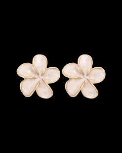 Orecchini a perno - Beige Blossom