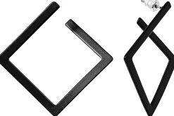 Orecchini a perno - Black Square