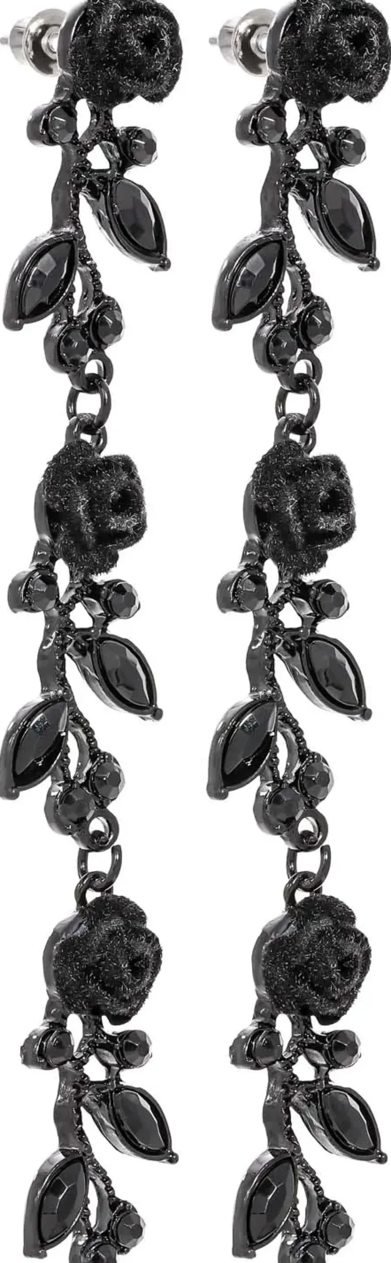 Orecchini a perno - Black Rose