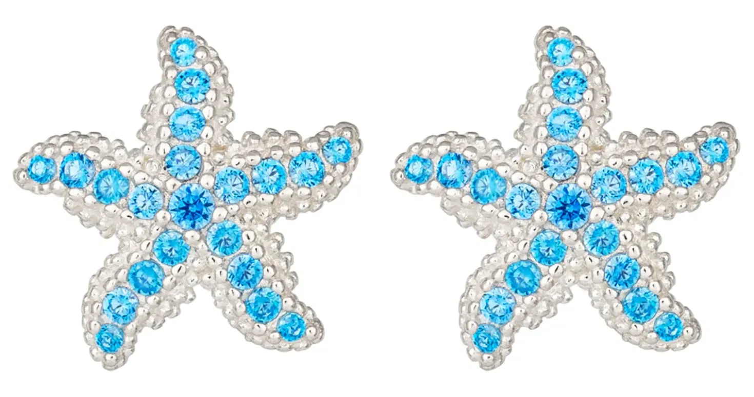 Orecchini a perno - Blue Cutie