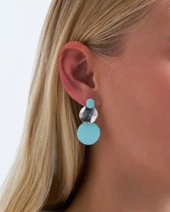 Orecchini a perno - Blue Circles
