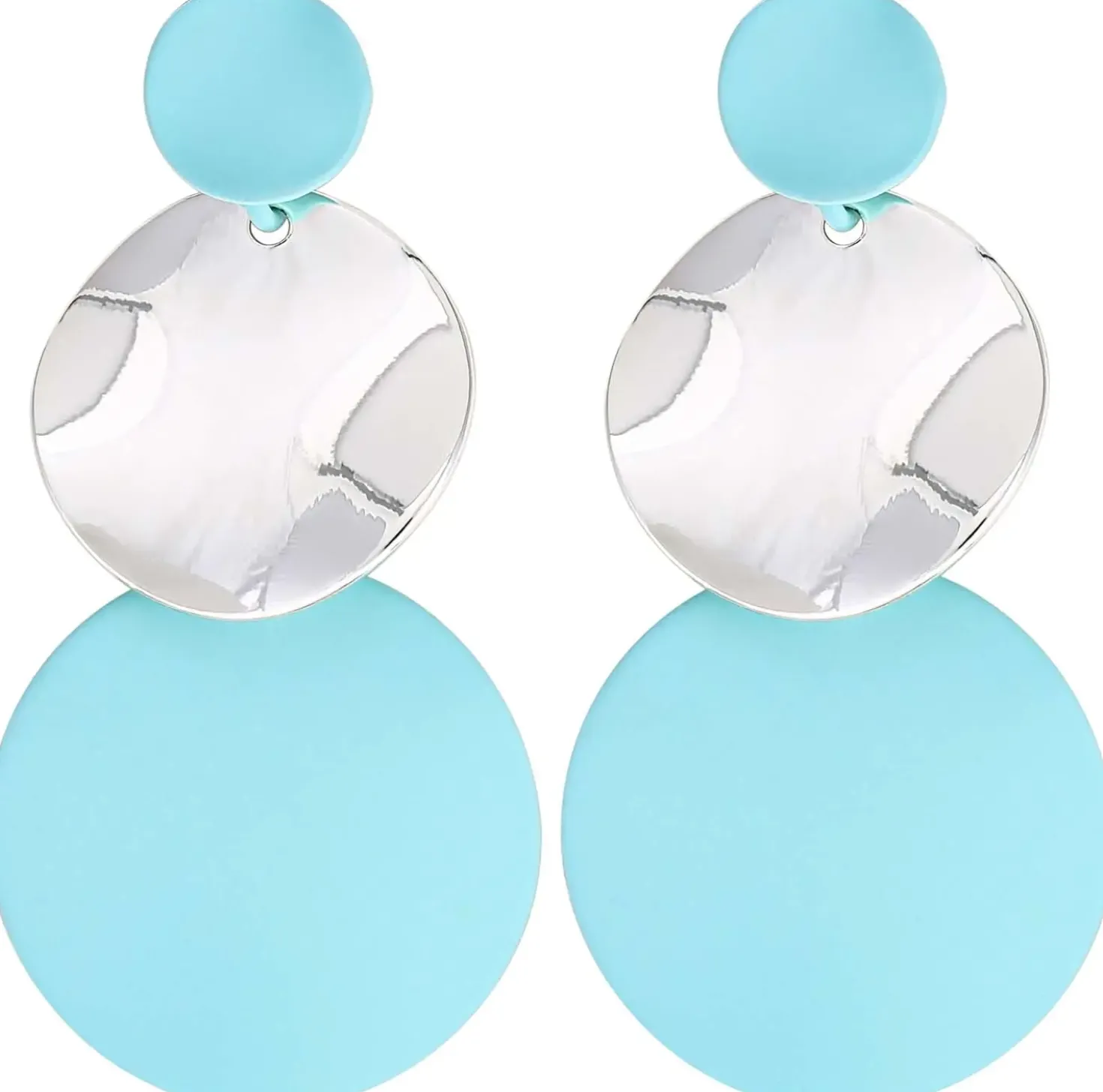 Orecchini a perno - Blue Circles