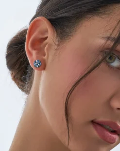 Orecchini a perno - Blue Emotion