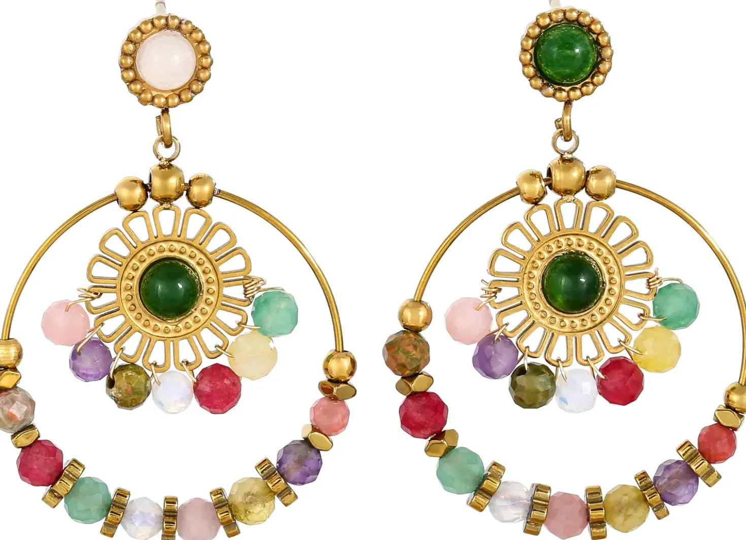 Orecchini a perno - Boho Amethyst