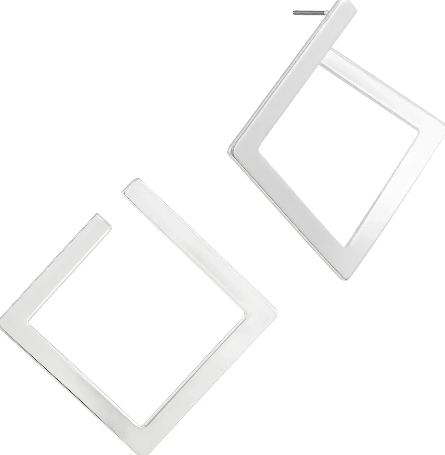 Orecchini a perno - Bright Square