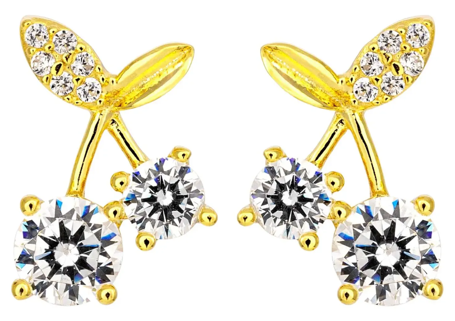 Orecchini a perno - Cherry Sparkle