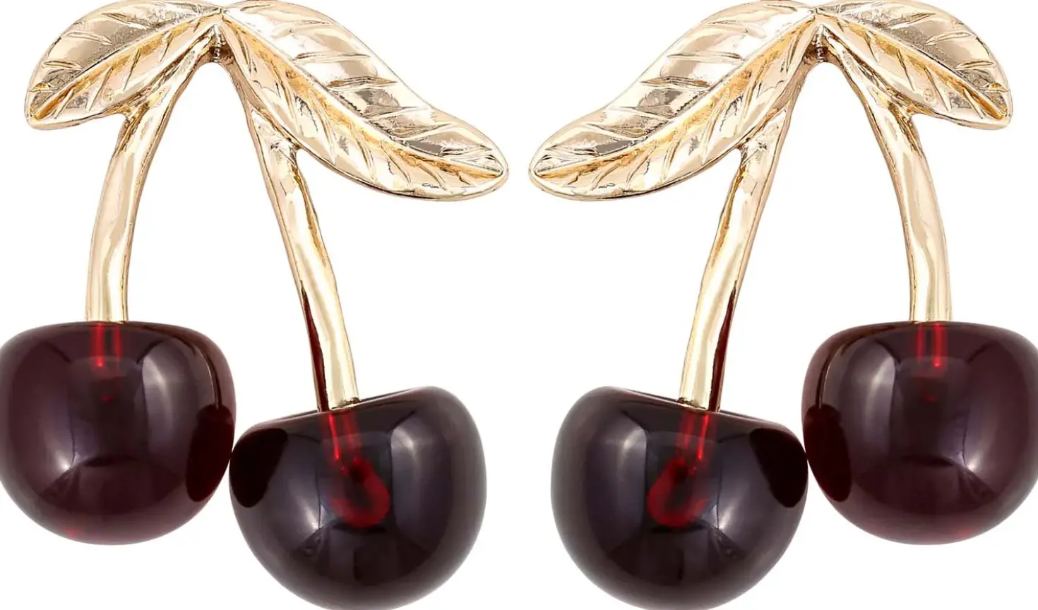 Orecchini a perno - Dark Cherry