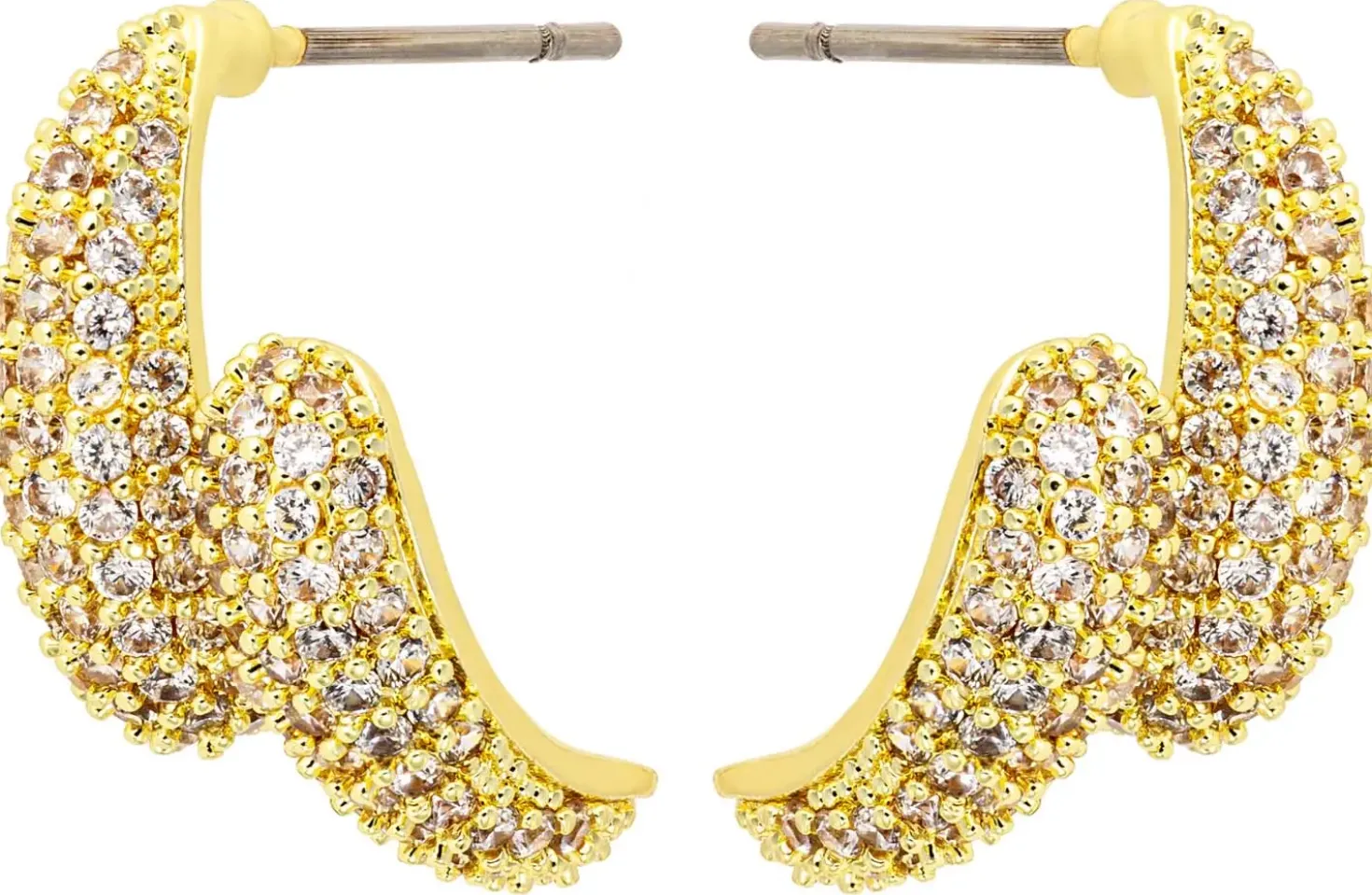 Orecchini a perno - Duo Zirconia