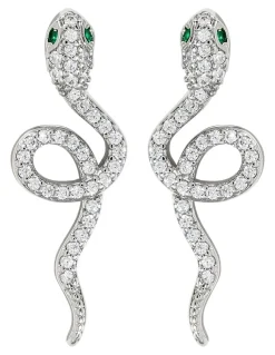 Orecchini a perno - Emerald Serpent
