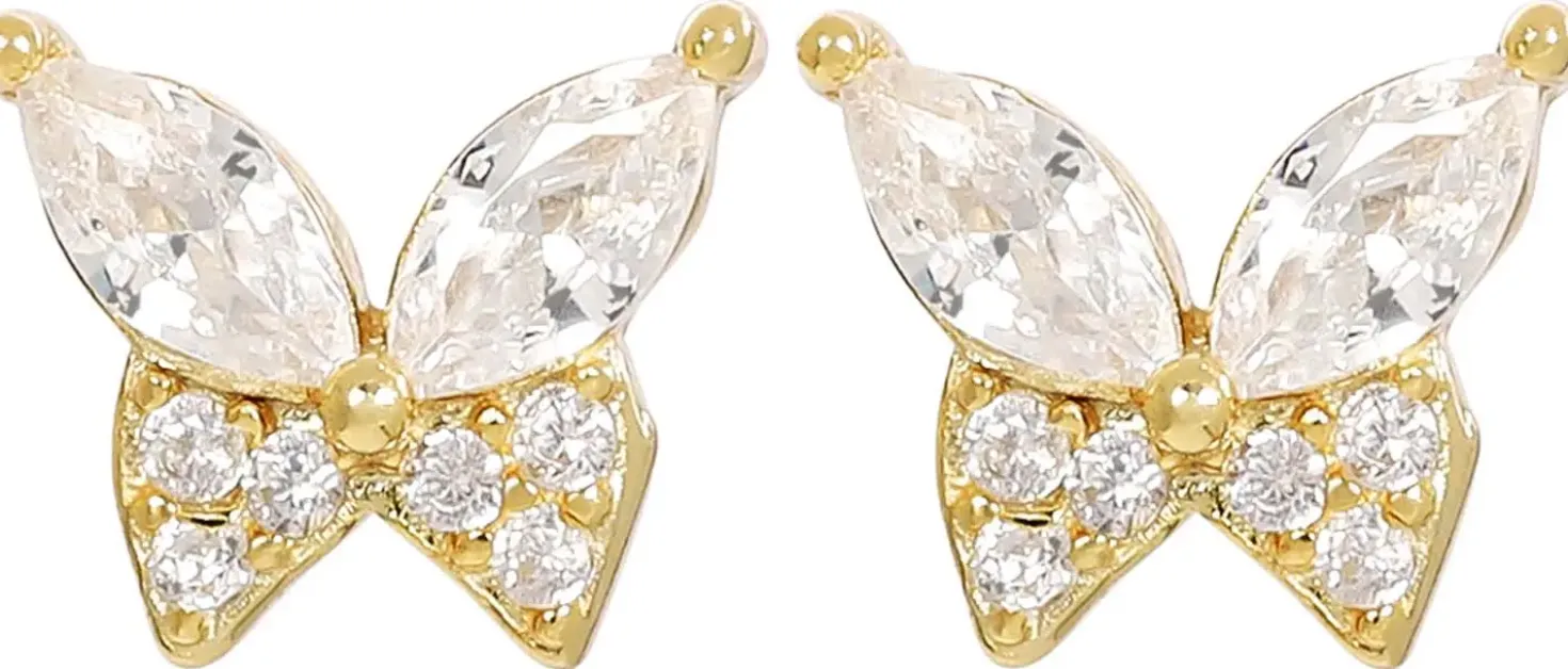 Orecchini a perno - Flattering Gold