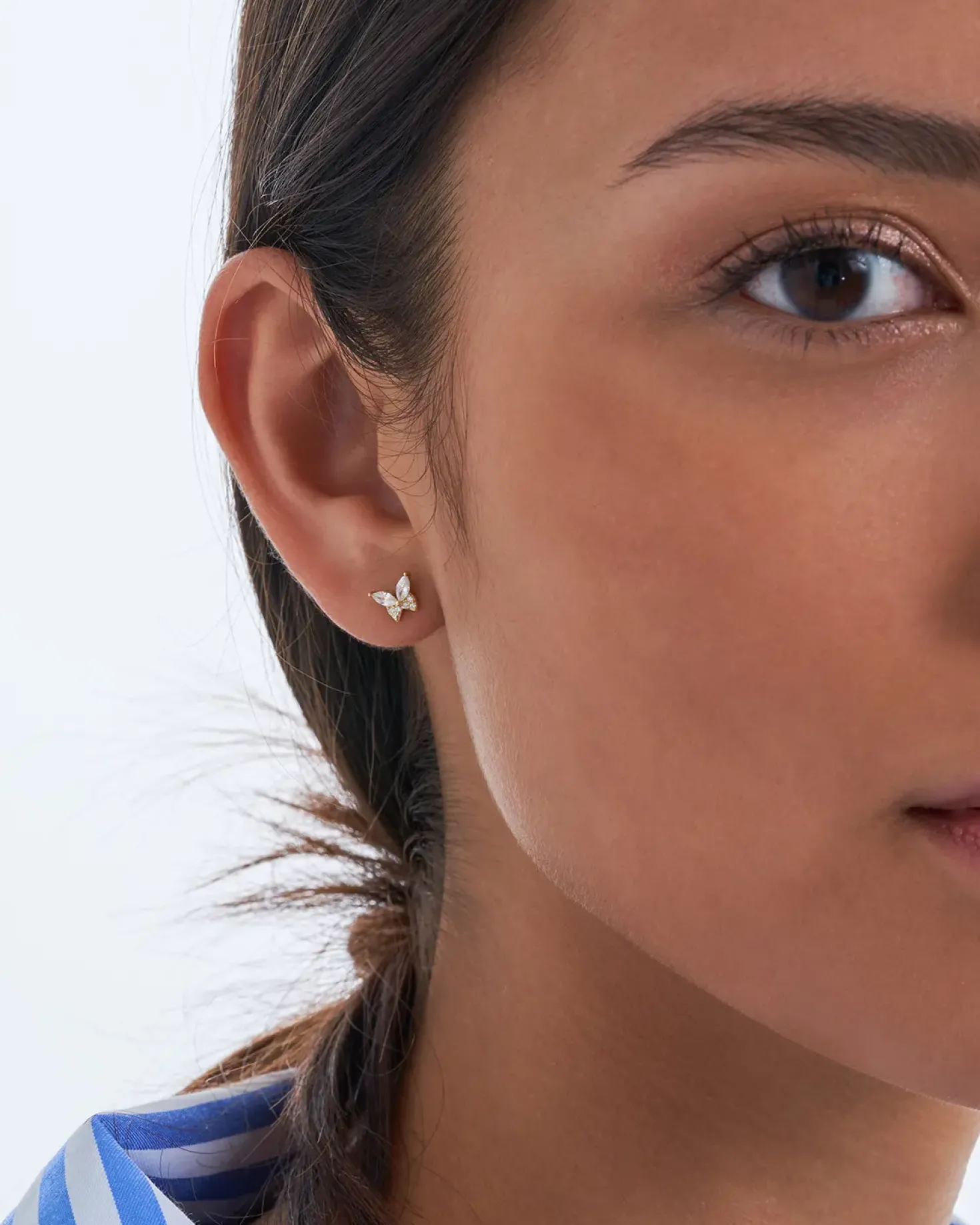 Orecchini a perno - Flattering Gold