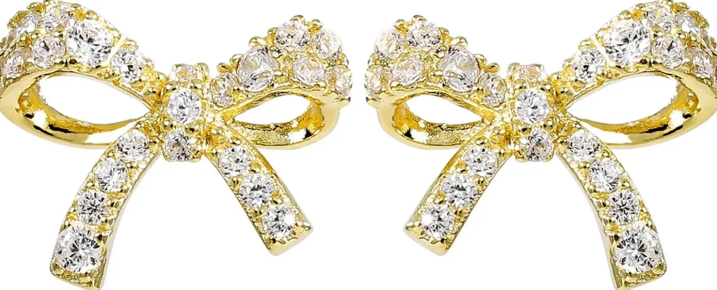 Orecchini a perno - Gleaming Bows