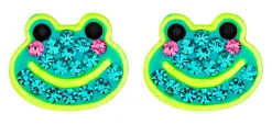 Orecchini a perno - Glitter Frog
