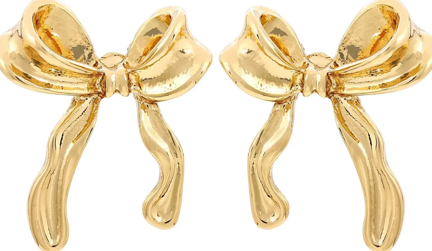 Orecchini a perno - Golden Bows