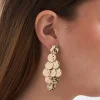 Orecchini a perno - Golden Marquise