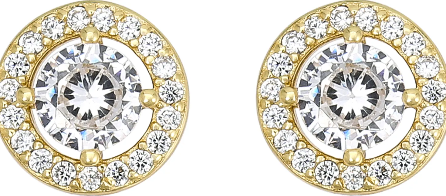 Orecchini a perno - Golden Sparkle