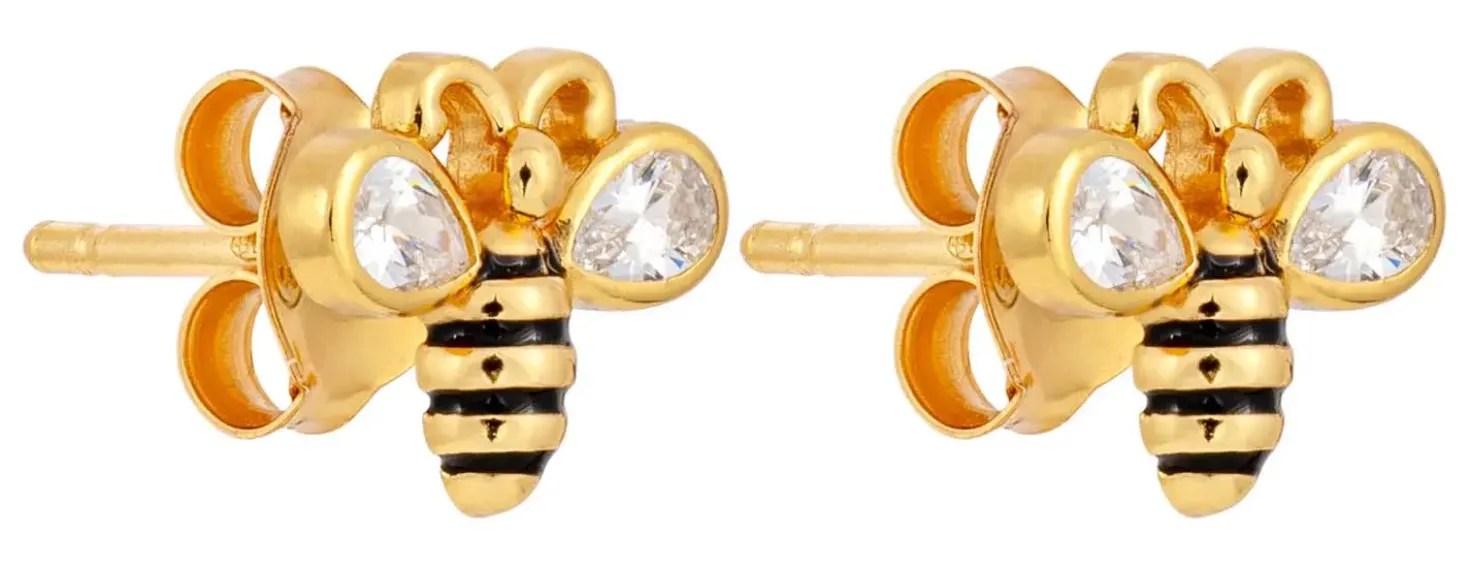 Orecchini a perno - Golden Stitch