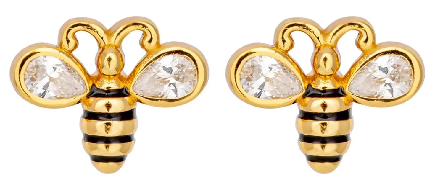Orecchini a perno - Golden Stitch