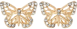 Orecchini a perno - Golden Butterfly