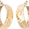 Orecchini a perno - Golden Swirl