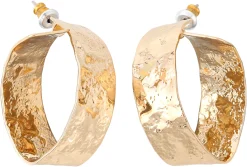 Orecchini a perno - Golden Swirl
