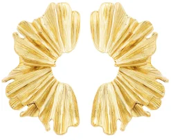Orecchini a perno - Golden Fan