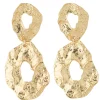 Orecchini a perno - Golden Fluid