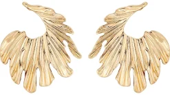 Orecchini a perno - Golden Feather