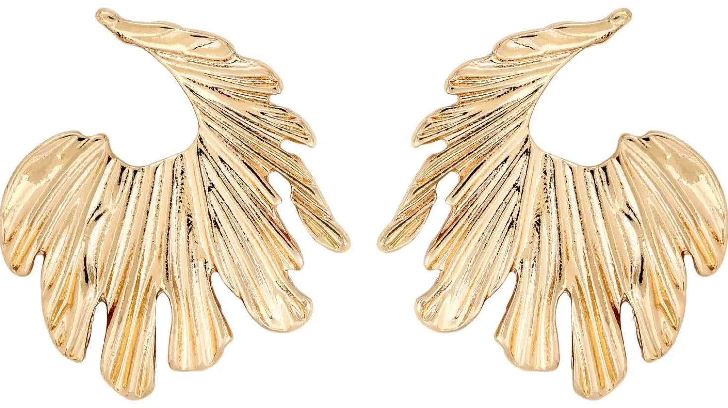 Orecchini a perno - Golden Feather
