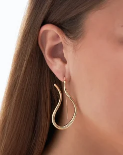 Orecchini a perno - Golden Flow